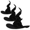 Folds Halloween Witch Hat Headgear Large Ruched Witch Hat Festivals Wizard Black Hat  Men