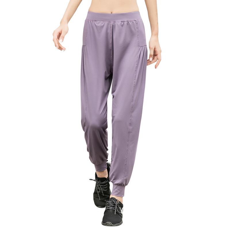 

Женские свободные брюки для йоги больших размеров — с начесом, с манжетами, идеально подходят для бега весной/осенью или повседневной носки Large