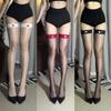 Ultra-Thin Lace-Edged Small Butterfly Knot Silken Long Stockings Women Sexy Over-Knee Leggings Thigh-high Stockings Bare Legs