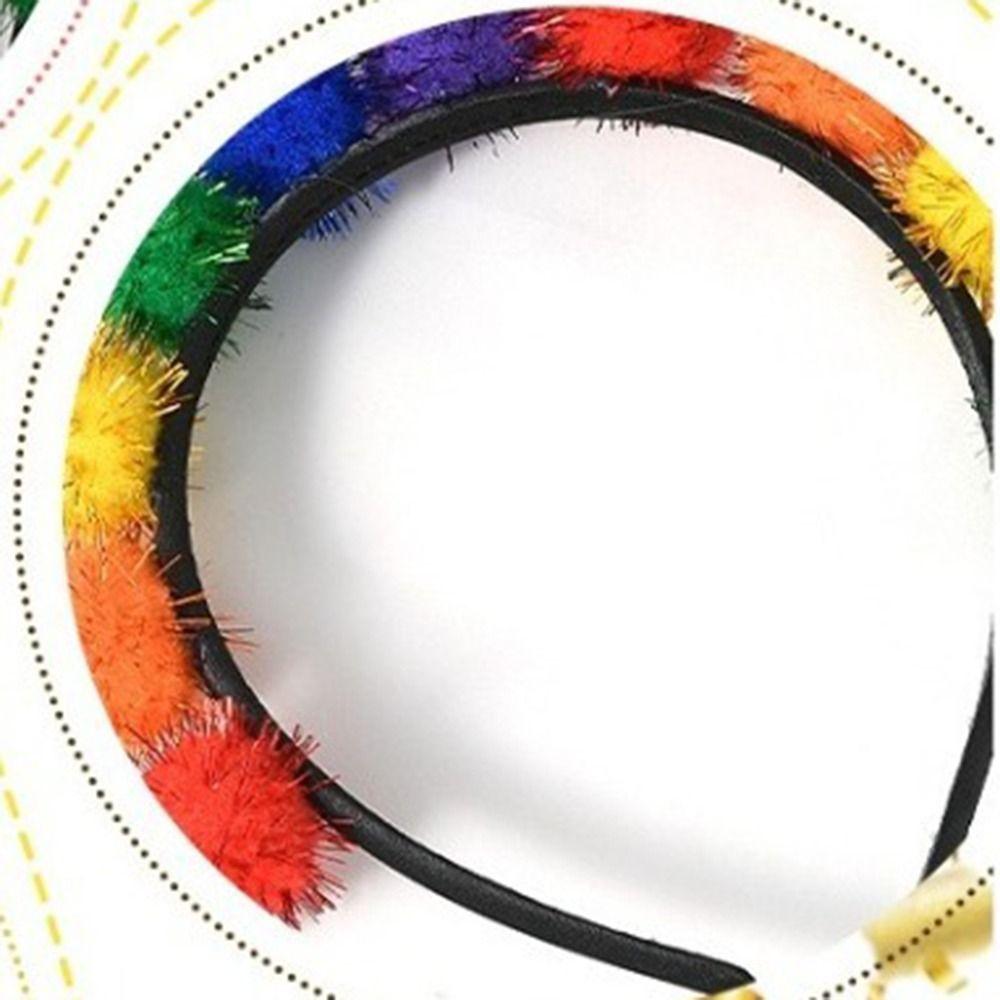 Party Props Glitter Ball Hairbands Creative Mardi Gras Headdress Headpieces Hair Hoop  Girls