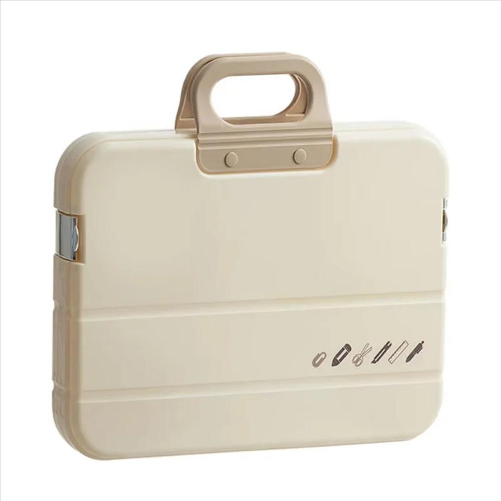 with Handle Documents Case Portable Document Storage Boxes Handheld File Bag Office Supplies