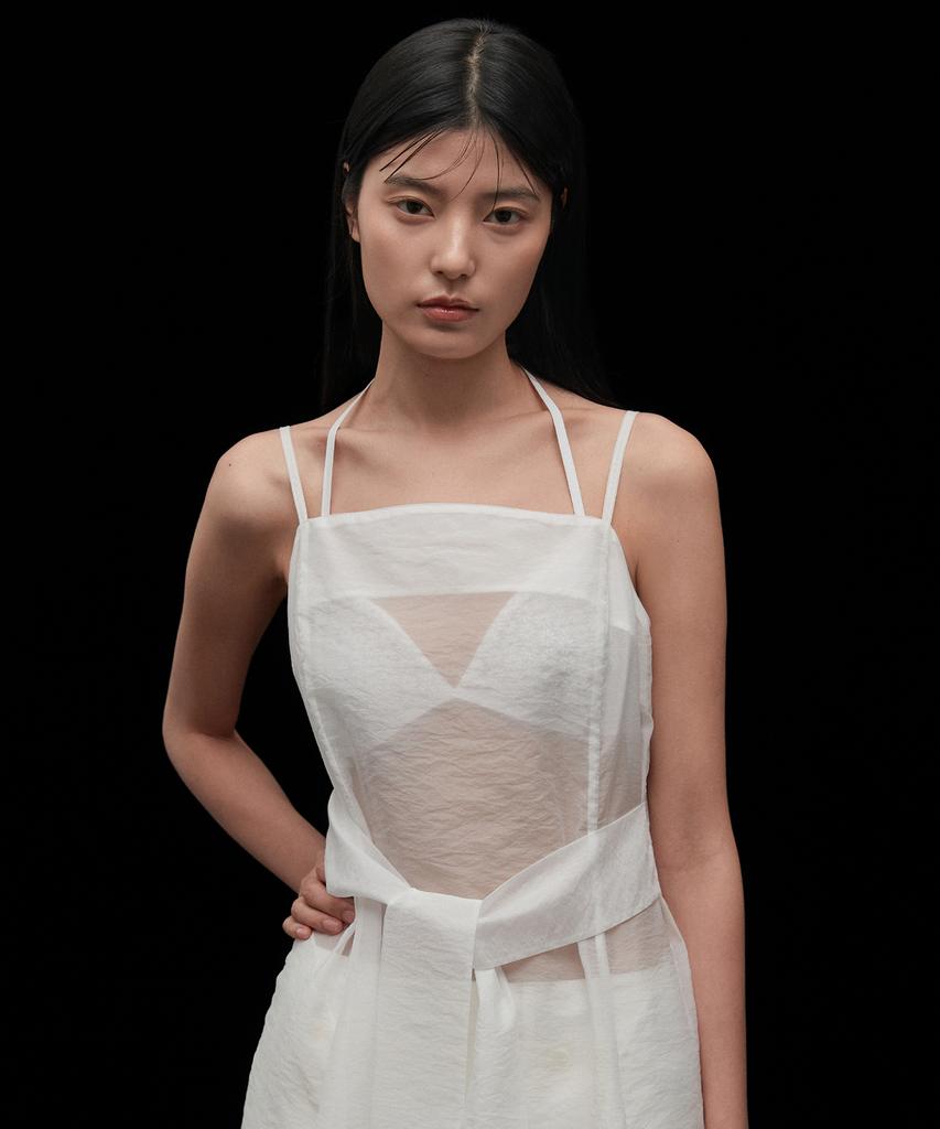 Biscuit Shop Diaphanus Slip Dress (White)