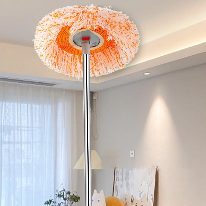 Decken Staubentfernungsmopp, Flexibler rotierender Bodenwischer, Wandwischer, Nass- und Trockenwischer, Bodenfliesen, Glasfenster, Auto-Reinigungswischer