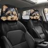 2 Stück Waschbarer Sitz-Kopfstützen-Schutz Weiche Auto-Innenraum-Dekorationsabdeckung Geschenk für Hundeliebhaber