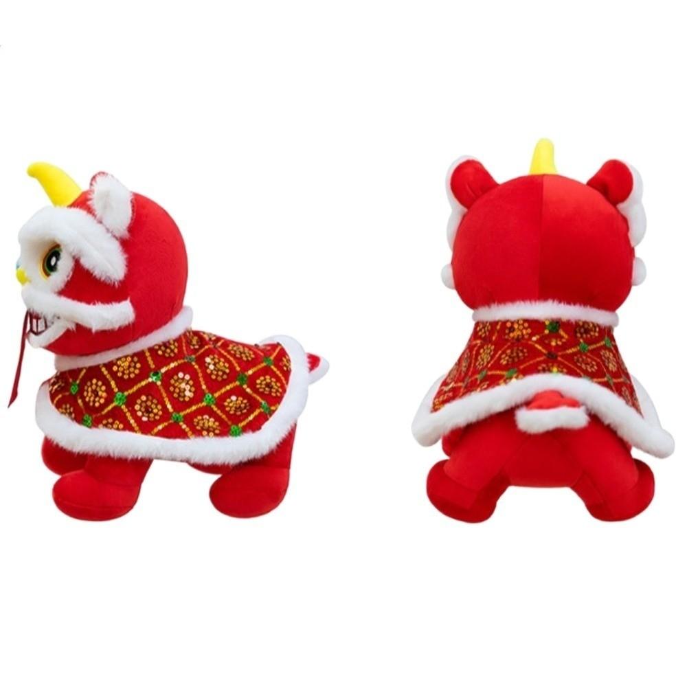 Colorful Sequined Lion Dance Plush Doll Cartoon Cartoon Steed Doll Home Decoration