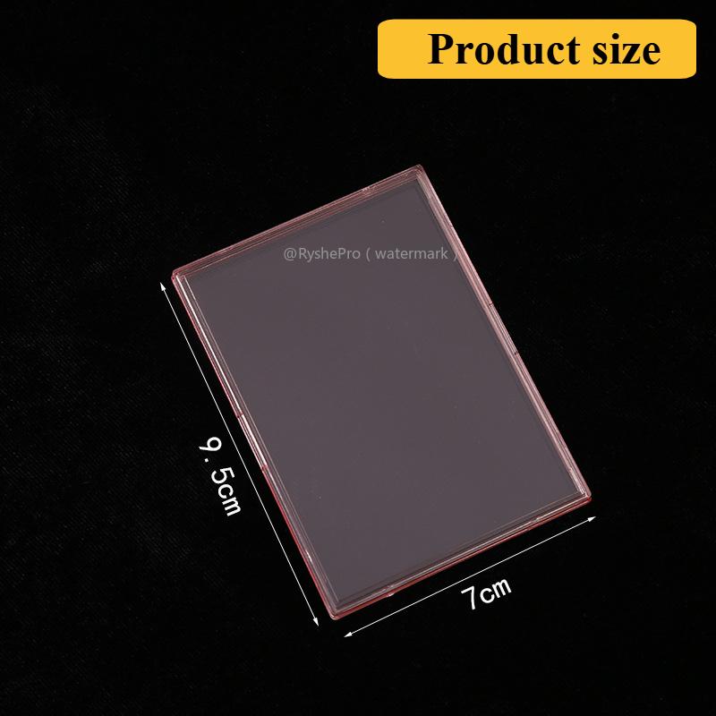 10pcs 69*95mm Card Sleeves Protector Hard Plastic Baseball Rigid Toploading Card Case for Collectible Trading Sports Cards