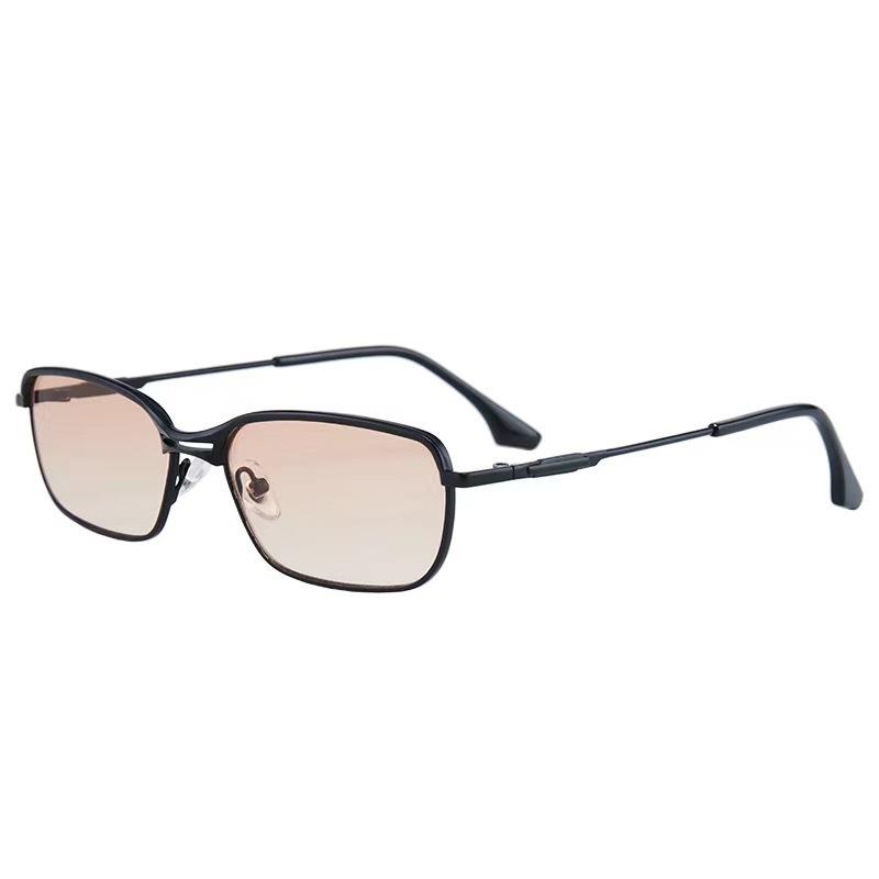 Small Frame Sunglasses Fashion High Sense Metal Frame Small Face Sunscreen Sunglasses Spice Girl Ultra Light Glasses