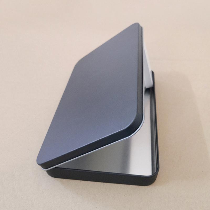 Household Iron Storage Box Tin Box Container Empty Hinged Lid Empty Storage Box Candy Card Jewelry Organizer