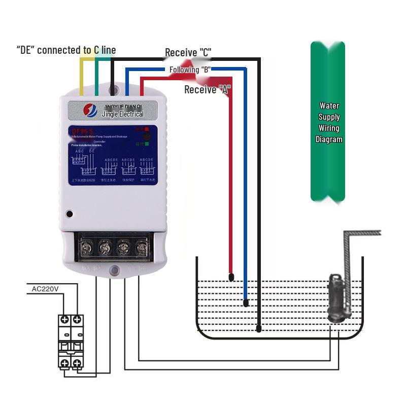 Automatic 220V Water Pump & Level Controller for Pools, Fish Tanks, and Towers