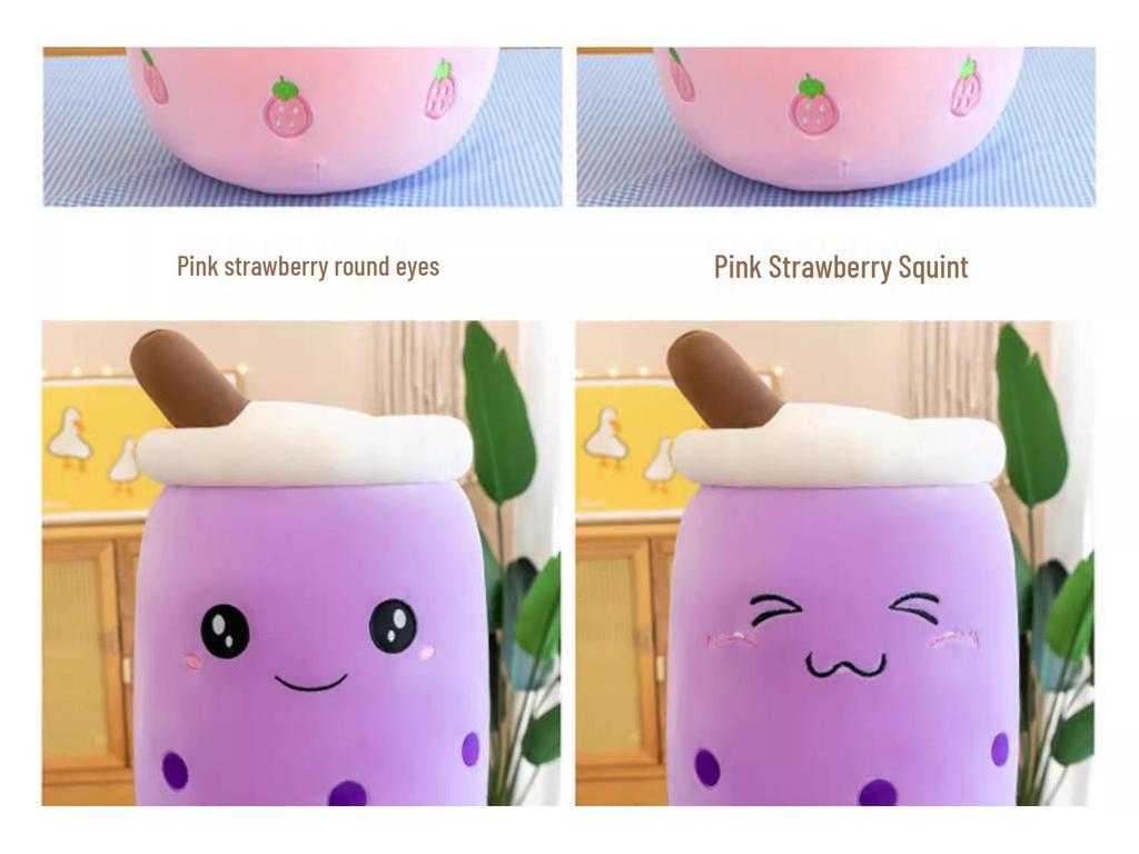 Adorable Bubble Tea Cup Plush Pillow – Soft Doll Toy for Girls