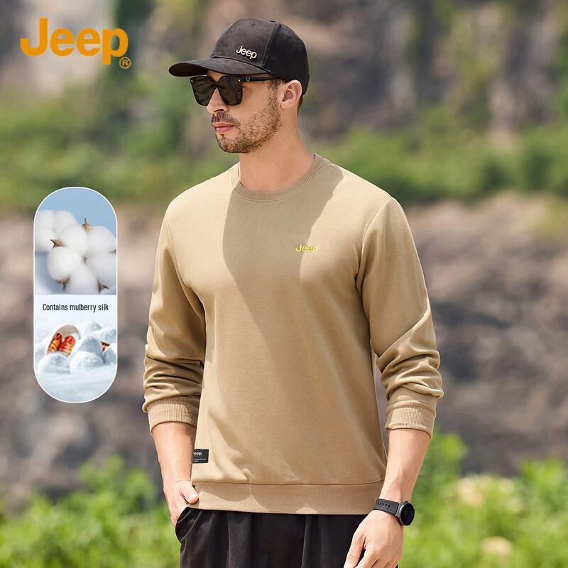 Jeep Men's Crewneck Long Sleeve Casual Sweatshirt