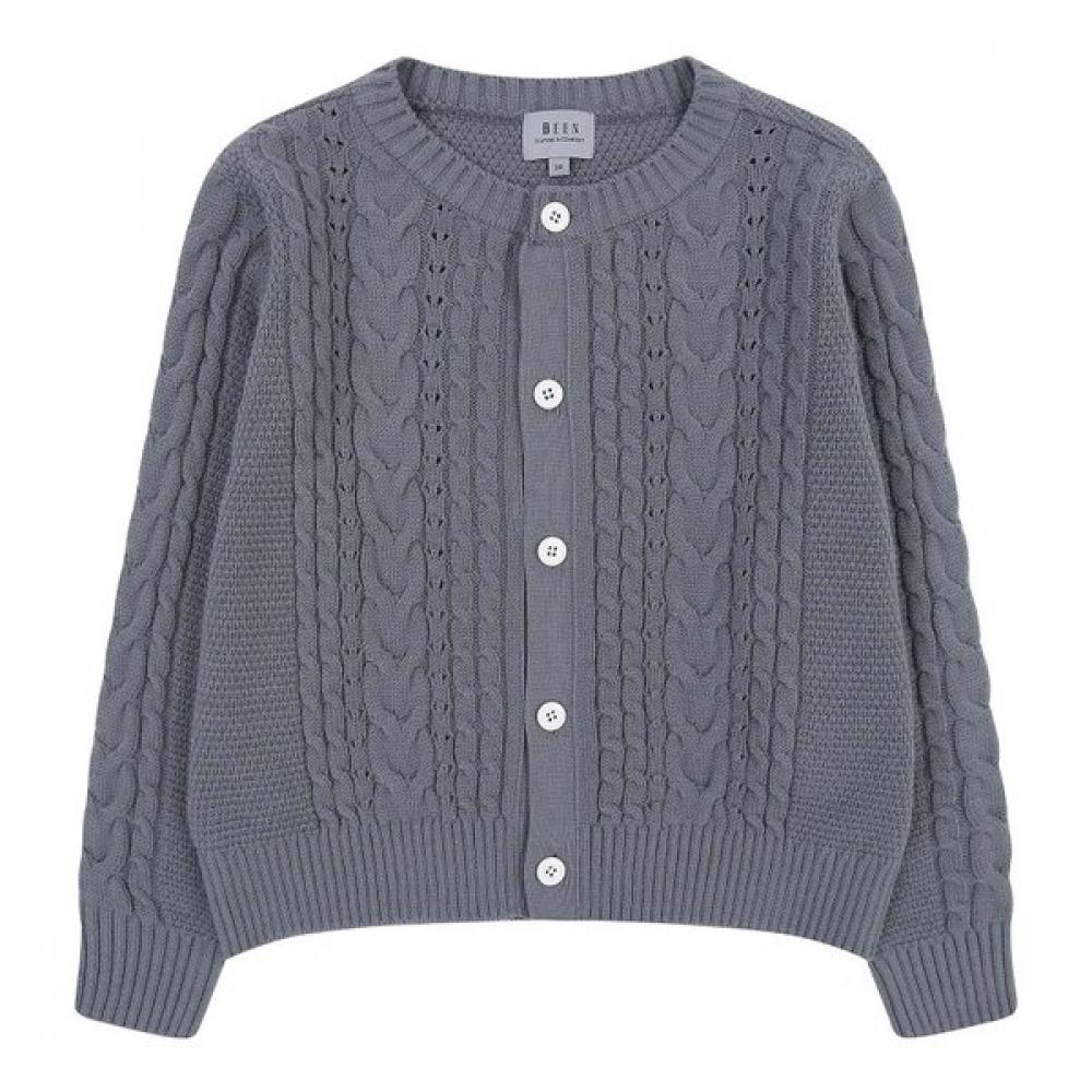 

The Coffee Bean Tea Leaf Gray Cable Knit Cardigan M 145