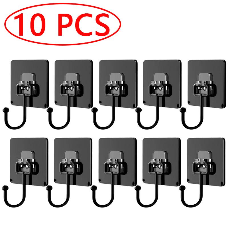 

10/20 шт. Самоклеящиеся крючки Вращающиеся Водонепроницаемые Прочные Держатели для крючков Настенные Дверные Органайзеры Подвесные крючки Кухонный Органайзер для ванной