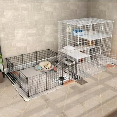 Detachable Pet Cat Cage Folding Large House Portable Wire Mesh Fence  Large Cat House Villa