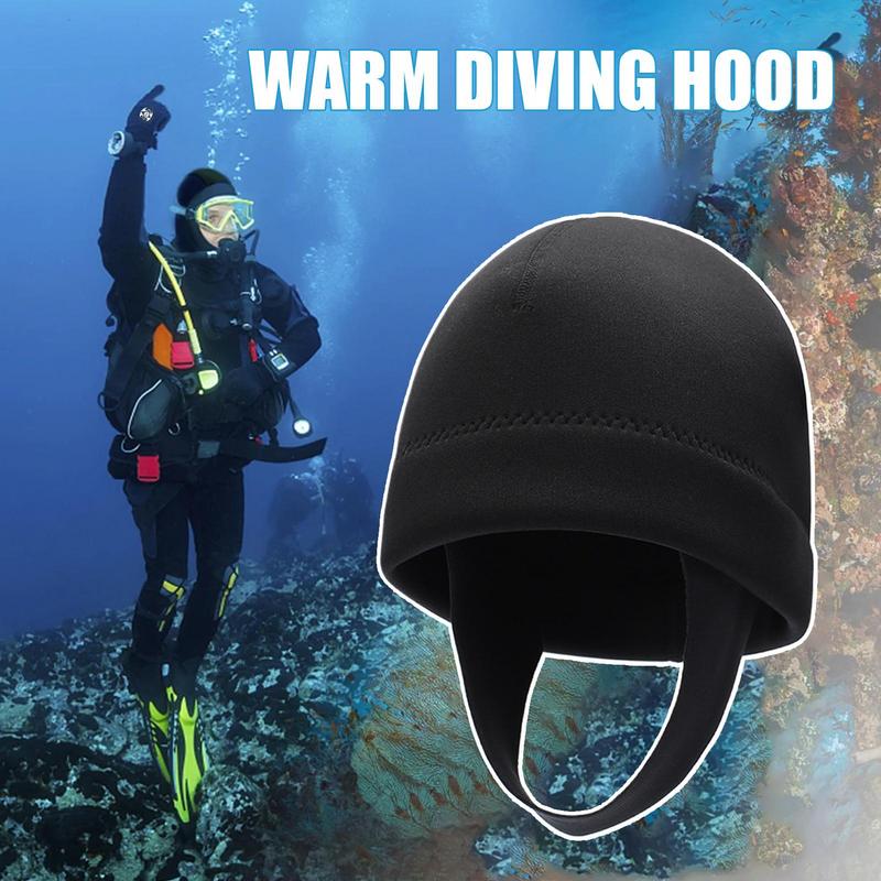 2mm Neoprene Snorkeling Caps UV Protection Warm Diving Hood Wetsuit Beanie Caps For Snorkeling Swimming Surfing Kayaking
