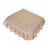 Chair Cushion with Lace Ruffle Quilted Non Slip Square Seat Pad Chair Protector with Elastic Strap for Dining Chairs Seat Office Chairs Back