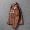 Chinese Size Brown Black Real Cowhide M65 Hunting Leather Jacket Men Genuine Leather Coat Winter Pockets Jackets