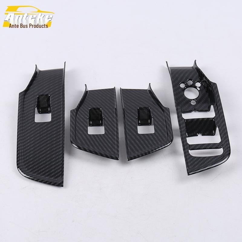 18 Q2L Glass Switch Decorative Frame: Car Door Window Armrest Button Decoration Patch