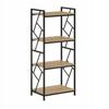 R2-FX Bookcase (4P) Natural Oak M33 (black Frame)