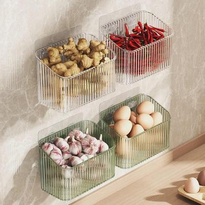 Väggmonterad multifunktionell förvaringskorg för kök och badrum