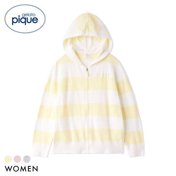 gelato pique ladies smoothy lite2 border parka gelato pique room wear gelato pique