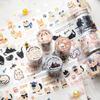 2m/Roll Cute and adorable pets Washi Tape Landscaping PET Masking Tapes Journal Collage Aesthetic DIY Cards Aesthetic Stationery