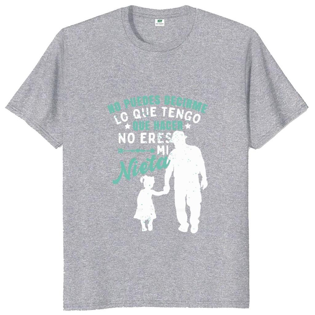 I Have My Granddaughter T Shirt Funny Spanish Texts Grandpa Dad Gift Vintage Tee Tops Cotton Unisex Casual Tshirt