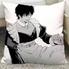 Anime Jujutsu Kaisen Toji Fushiguro Pillow And Pillowcase Double Sided Pattern Throw Pillows 40X40Cm