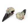 Gothics Crow Skull Necklace Dark Series Necklace Pendant for Halloween Party Hanging Decoration Novelty Gift Accessories