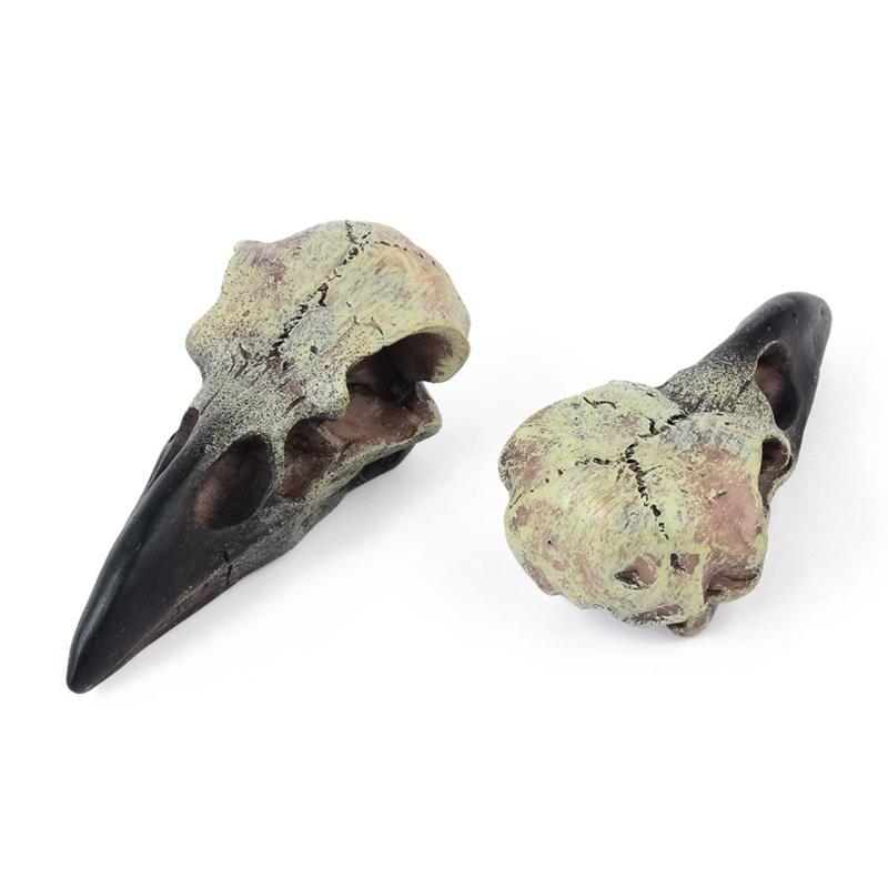 Gothics Crow Skull Necklace Dark Series Necklace Pendant for Halloween Party Hanging Decoration Novelty Gift Accessories