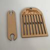 Wooden Portable Weaving Loom Rigid Heddle Backstrap Loom Kit For Beginner For Making Bracelets, Bags, Belts & Camera Straps