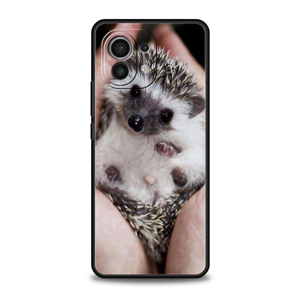 Süße kleine Igel Handyhülle für Xiaomi Mi 15 14 13 12 11 Lite 14T 13T 12T 11T Pro Poco X7 X6 X5 X3 Pro F6 F5 F4 Hülle