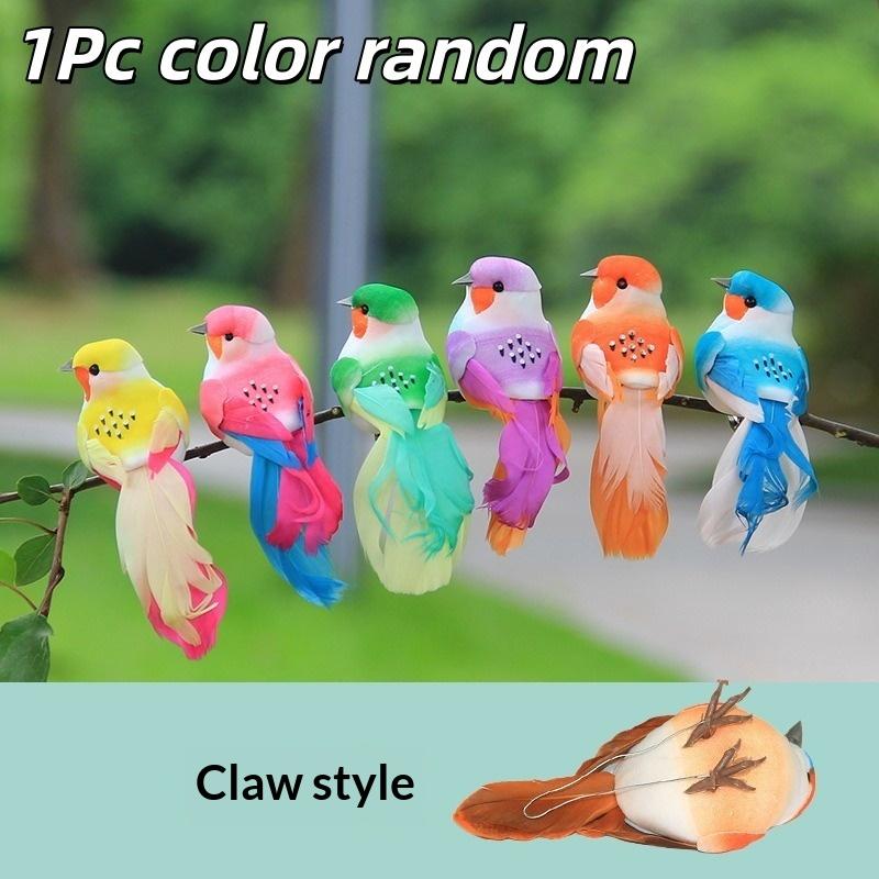 3D Fake Craft Birds Artificial Foam Feathers Birds Birthday Party Decorations Home Garden Wedding Decoration