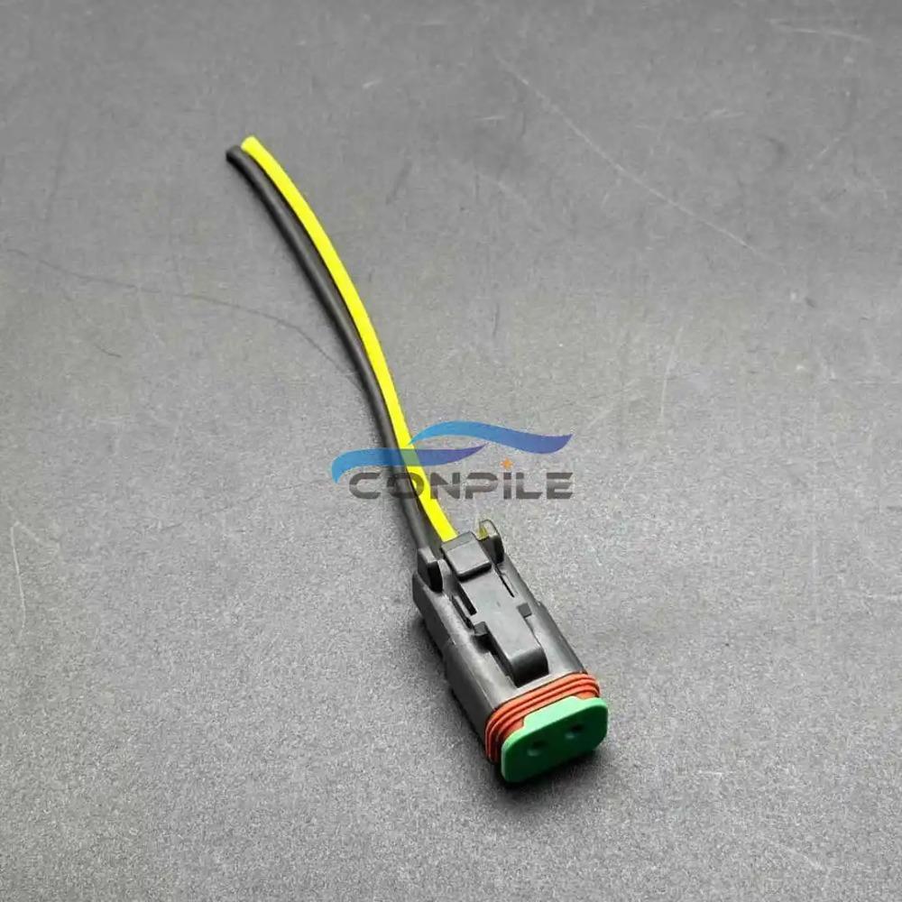 1pc for  Komatsu Hyundai Carterpillar Volvo Sanyo Doushan Xugong  Excavator Headlight Plug