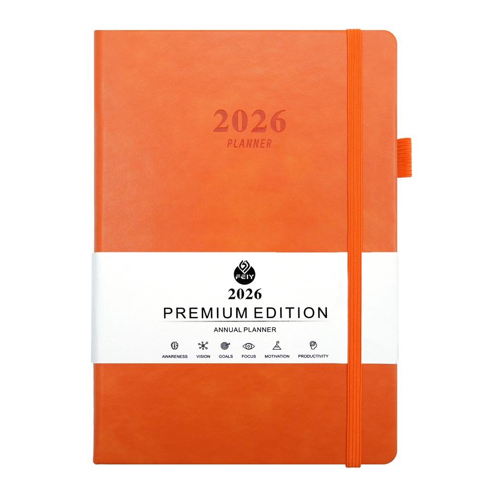English 2026 Schedule Planner Notepad 12 Months 365 Days Efficiency Notebook  Office Supplies
