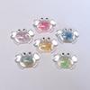 100 Pieces Ocean Sea Animal Themed Flatback Slime Charms Luminous Transparent Crab Cabochons for Hair Clips Scrapbooking Decor