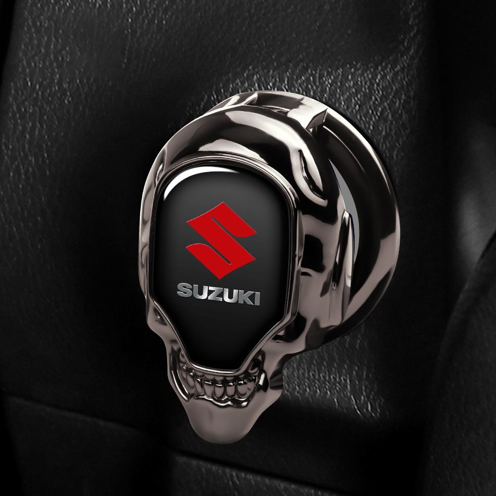 Car Emblem Start Stop Button Cover Auto Ignition Switch Protection Decor For Suzuki Jimny New Alto Swift Tianyu SX4 Ruiqi Baleno