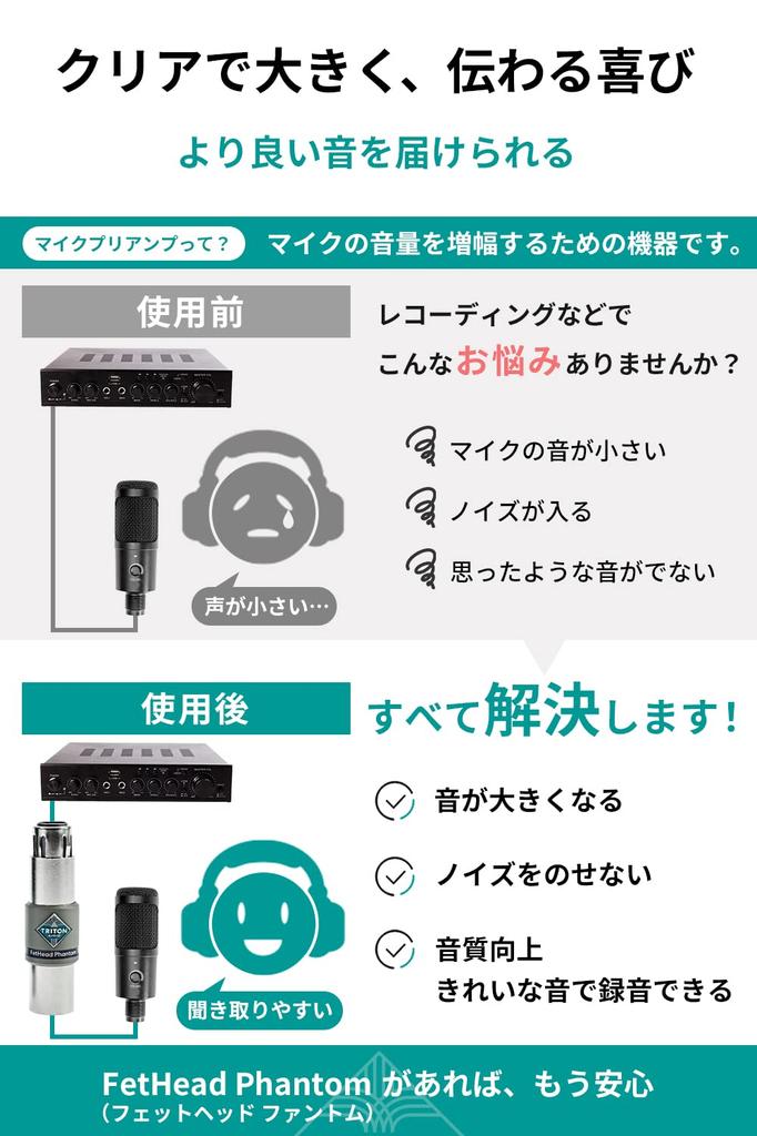 TRITON AUDIO condenser microphone, microphone preamp, microphone amplifier, audio interface, sound amplification, authentic product