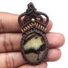 Septarian Jasper Macrame Thread Gemstone Handmade Jewelry 20-36''Ad Necklace