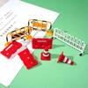 10pcs Mini Traffic Signs Roadblock Toy for Kids Construction Car Theme Party Traffic Cone Sport Training Figurines & Miniatures