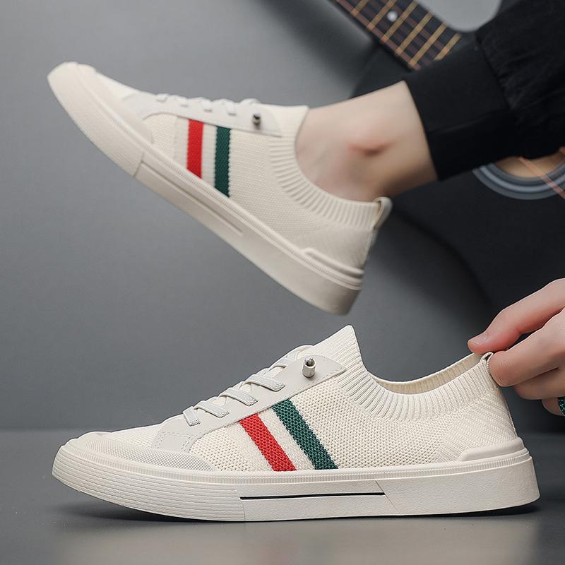 Fashion Men's Board Shoes Summer Breathable Mesh Soft Sole Outdoor Leisure Sneakers Platform Tennis Trendy Sports Walking Shoes 39-44
