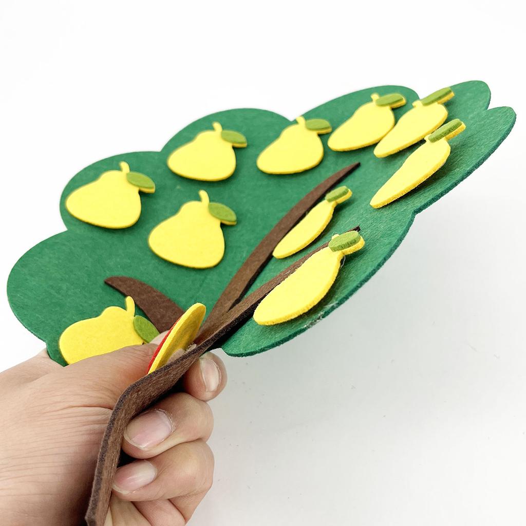 Kids Math Toys Teaching Aids Pear Apple Trees Number Puzzle Game Learning Educational Toy for Children