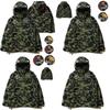 Heren A Bathing Ape Haaienkop Camouflage Hoodie Jas Met Zacht Ademend Materiaal