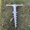 Umbrella Ground Stake - Spiral Tent Anchor for Beach & Patio Umbrellas, Secure Sand/Soil Insertion, Easy-Grip Handle for Outdoor Use, Patio Essentials