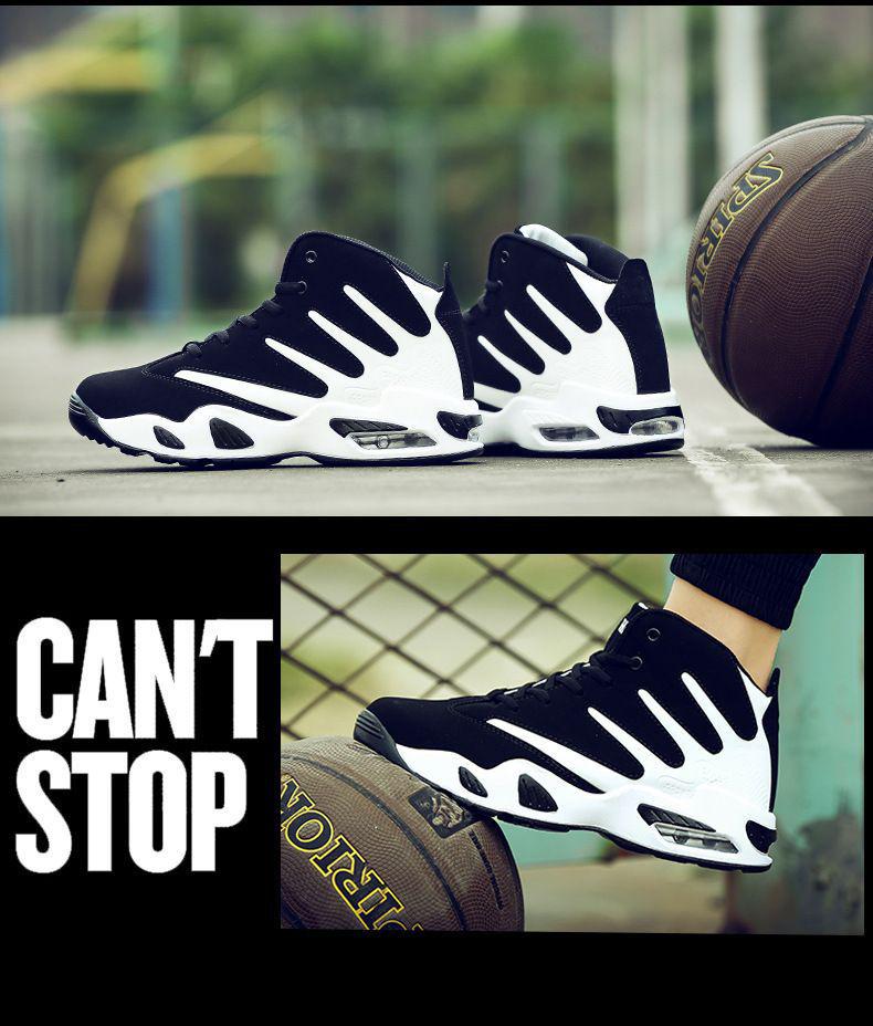 2025 Höst/Vinter Herr Mellanhöga Koreansk Stil Basketbollskor för Studenter, Trendiga Sport Battle Boots.