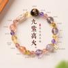 Handmade Purple Amethyst Crystal Bracelet Women With Natural Quartz Beads Boho Vintage Style