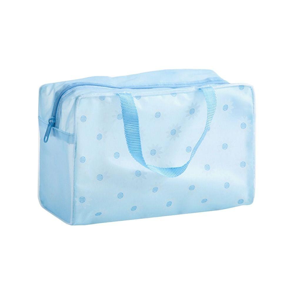 Transparent Cosmetic Storage Bag Zipper Waterproof Travel Cosmetic Bag Multipurpose Large Capacity Toiletry Wash Bag Travel