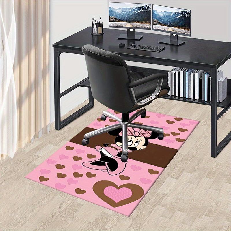 

Minnie Mouse,Pink,Hearts Office Carpet Soft Polyester Entrance Carpet Washable Non-slip Machine Washable Indoor Carpet Living Room Bedroom D 60cm by 90cm