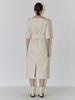 Peulloumeon Stitch Point Dress_Cream