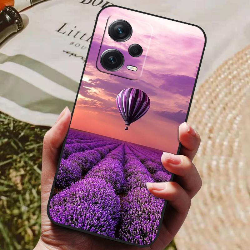 Dla Redmi Note 12 Pro 5G NFC Etui Czarna Pokrywka Lew Wilk Silikonowe Miękkie Tylne Etui Dla Telefonu Xiaomi Redmi Note12 Pro 5G Capa